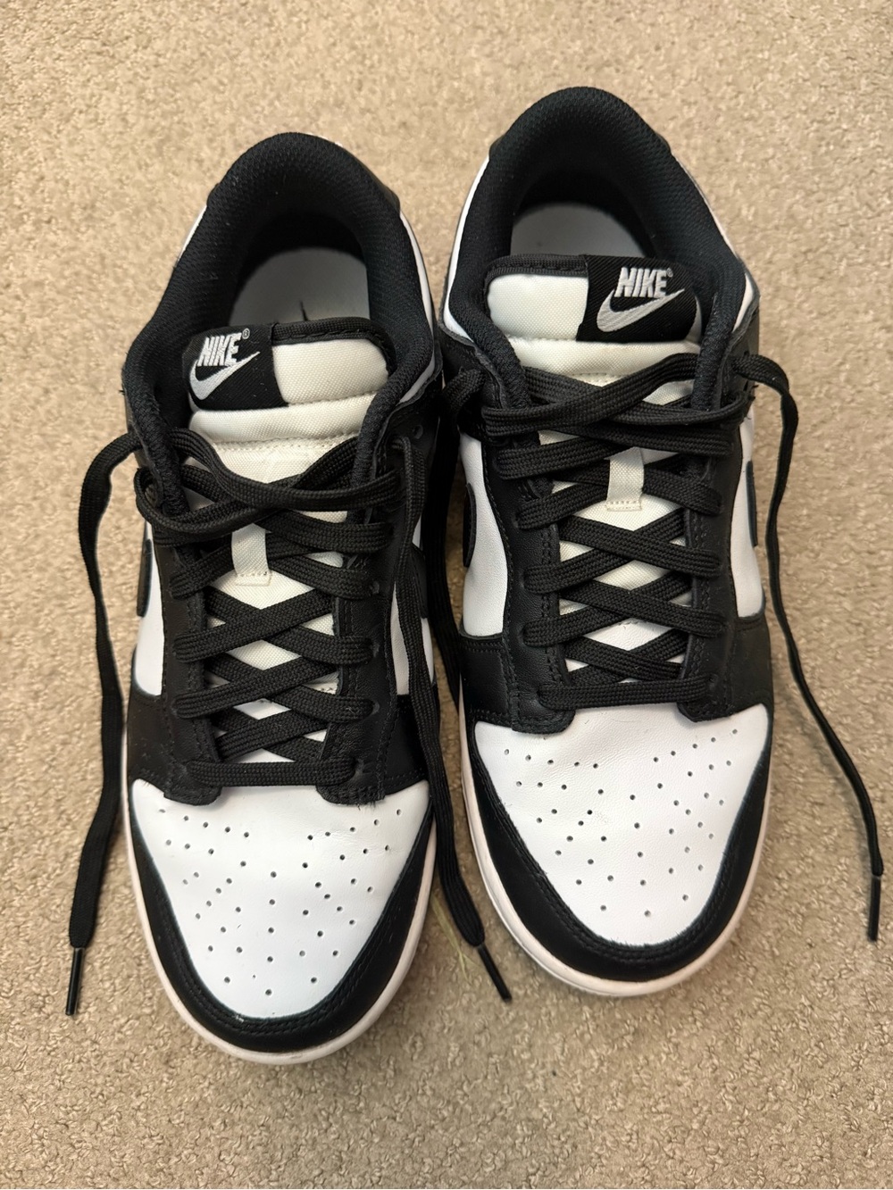 Nike Panda Dunks Black & White Low Top Sneakers